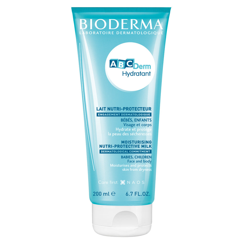 Bioderma ABCDerm Hydratant moisturising protective milk tube on a white background