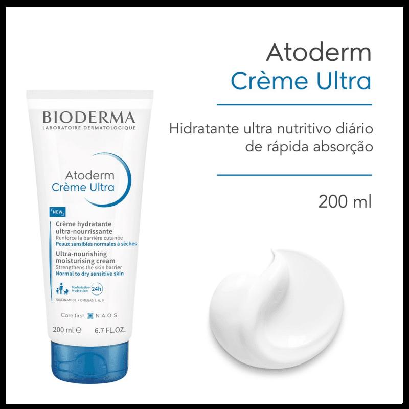 Bioderma Atoderm Crème Ultra cream packaging with text on a white background