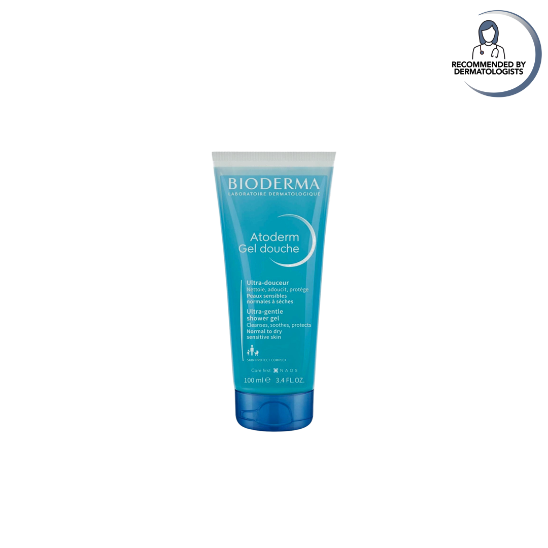Bioderma Atoderm Gel douche tube on a white background