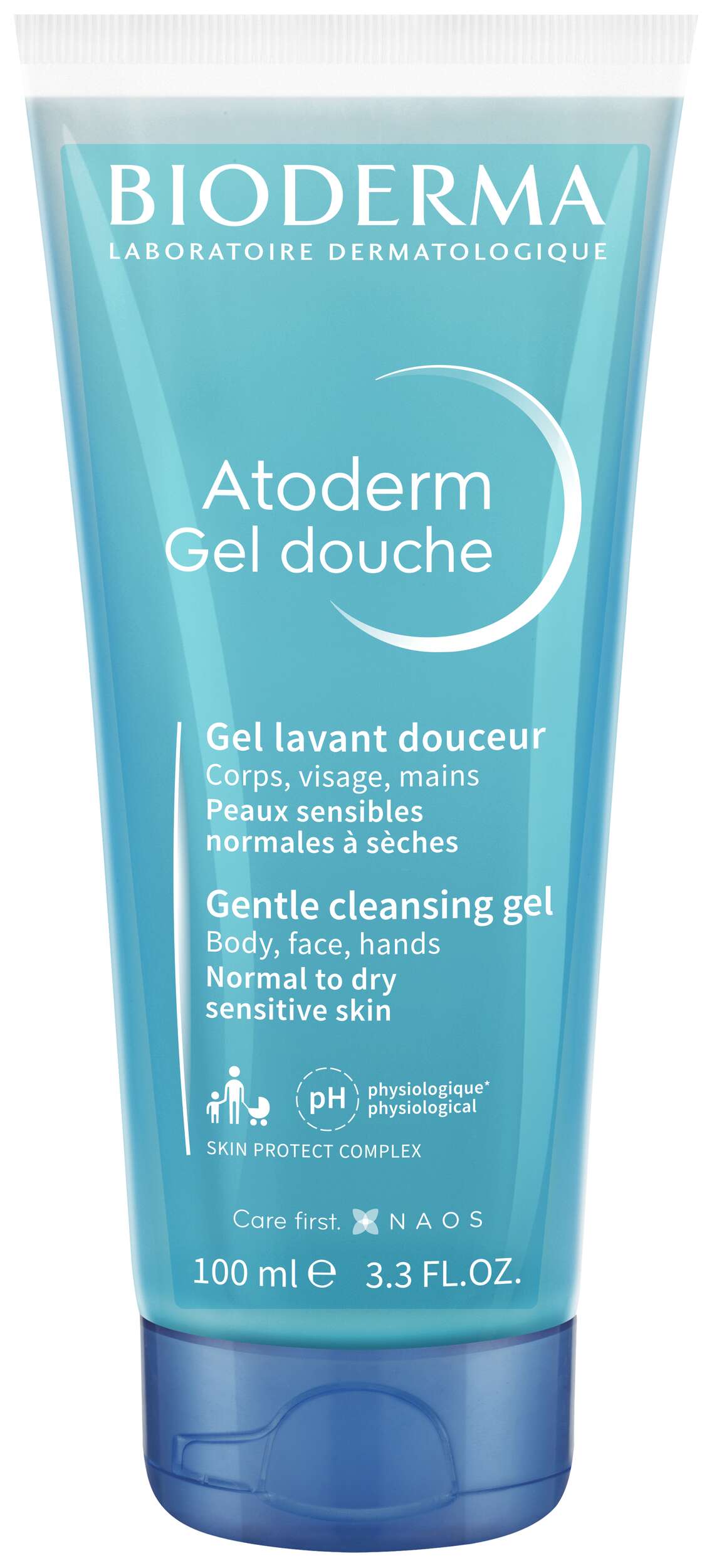 Bioderma Atoderm Gentle Cleansing Gel tube on a white background