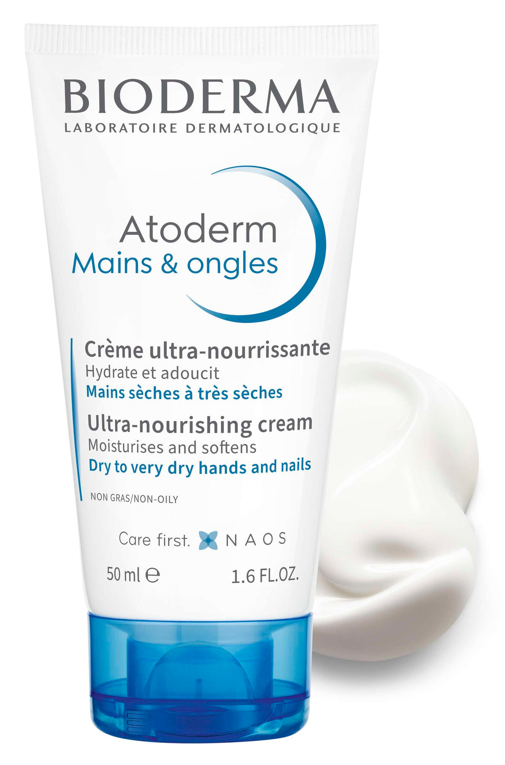 Bioderma Atoderm Mains & Ongles ultra-nourishing cream on a white background