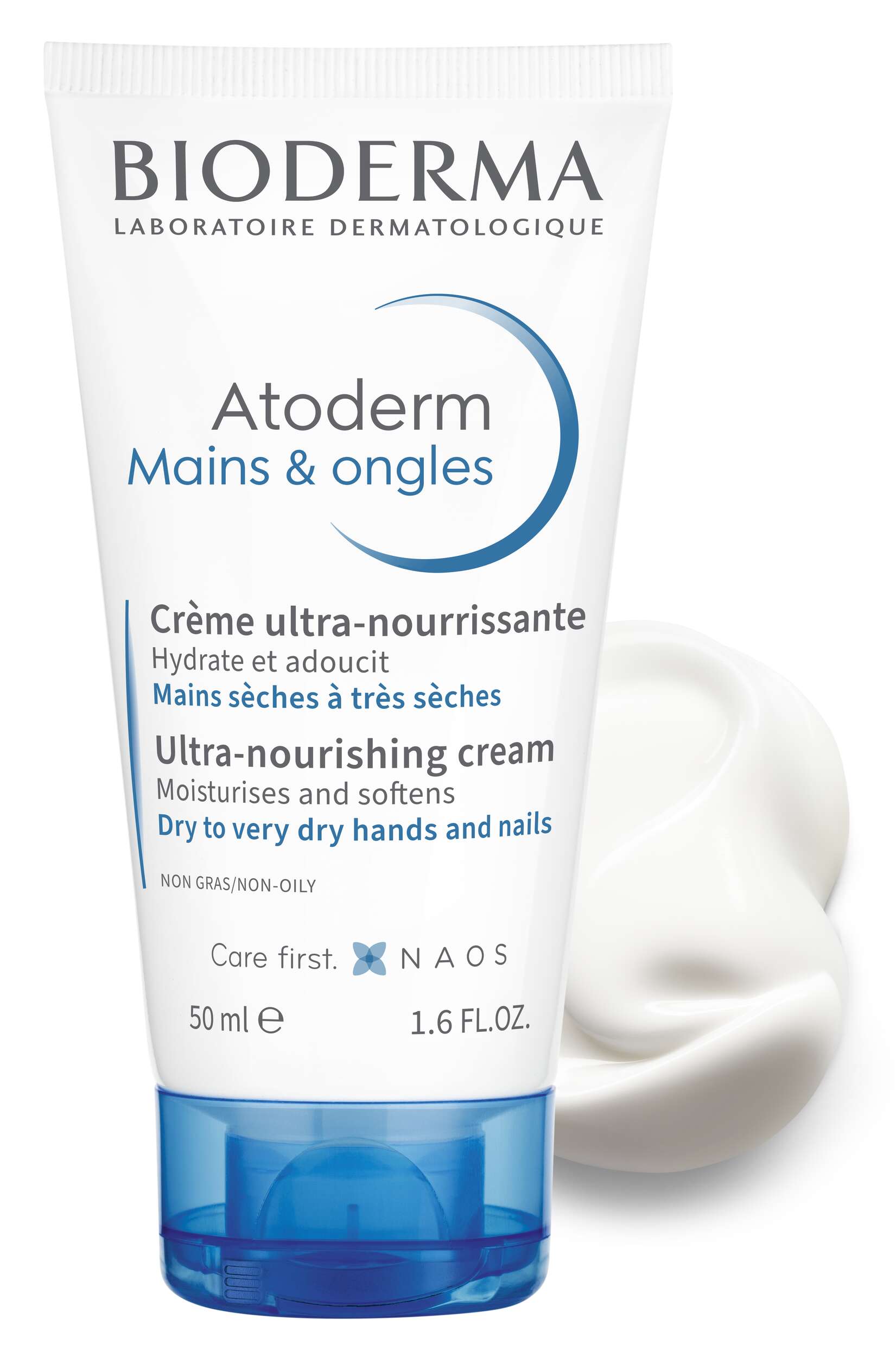 Bioderma Atoderm Mains & Ongles ultra-nourishing cream on a white background
