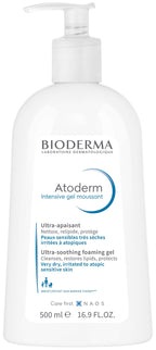 Bioderma Atoderm bottle on a white background