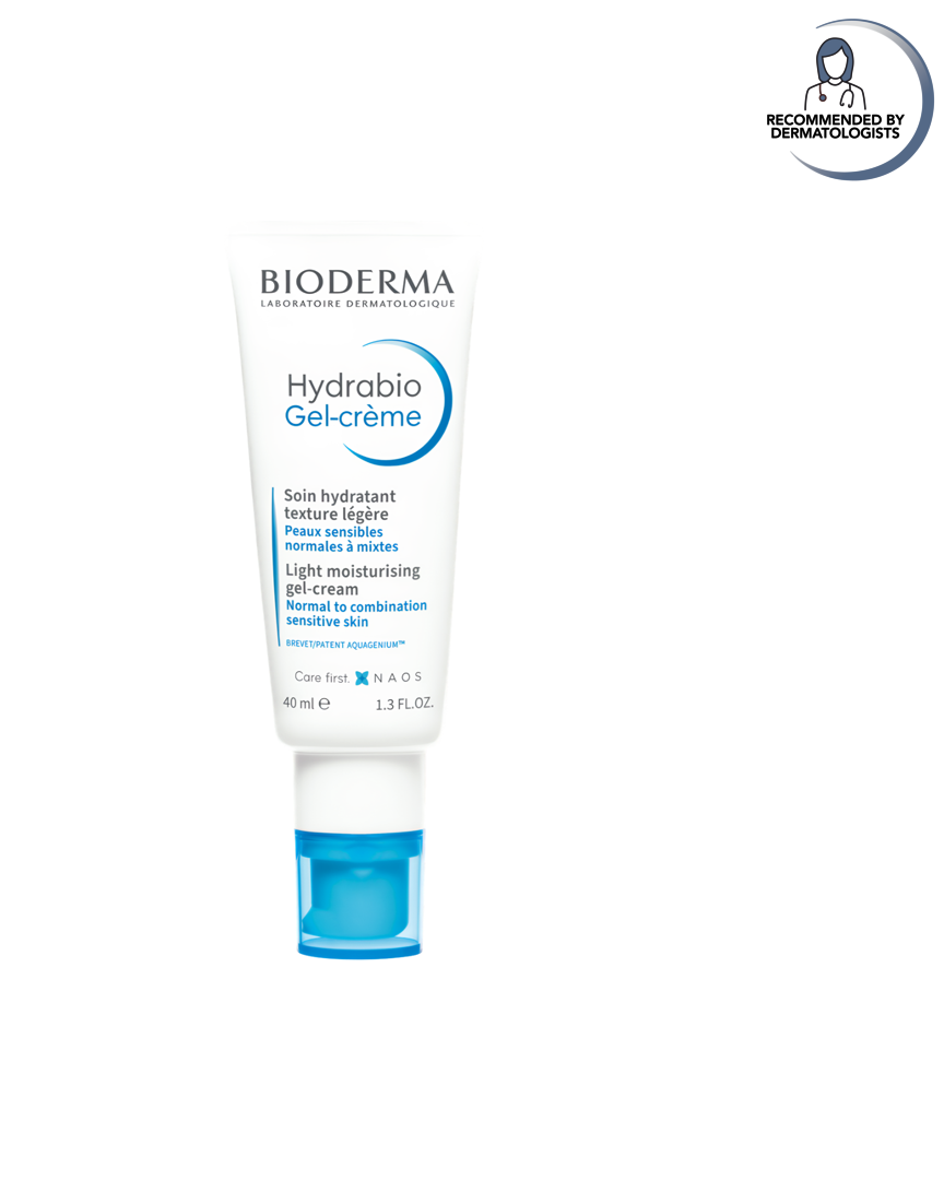 Bioderma Hydrabio Gel-Creme bottle on a white background