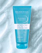 Bioderma Photoderm After-Sun Gel-Creme tube on a textured white background