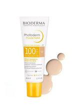 Bioderma Photoderm Fluide MAX sunscreen tube with applicator on a white background