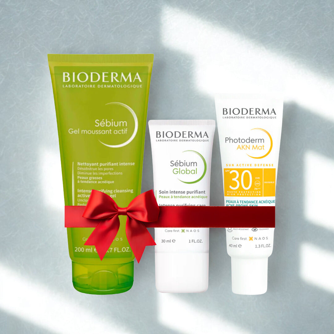 Bioderma Products kept against a white backdrop..