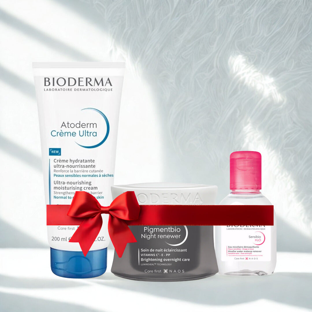 Bioderma Products kept on a white background.