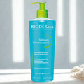 Bioderma Sébium Gel moussant bottle on a light background