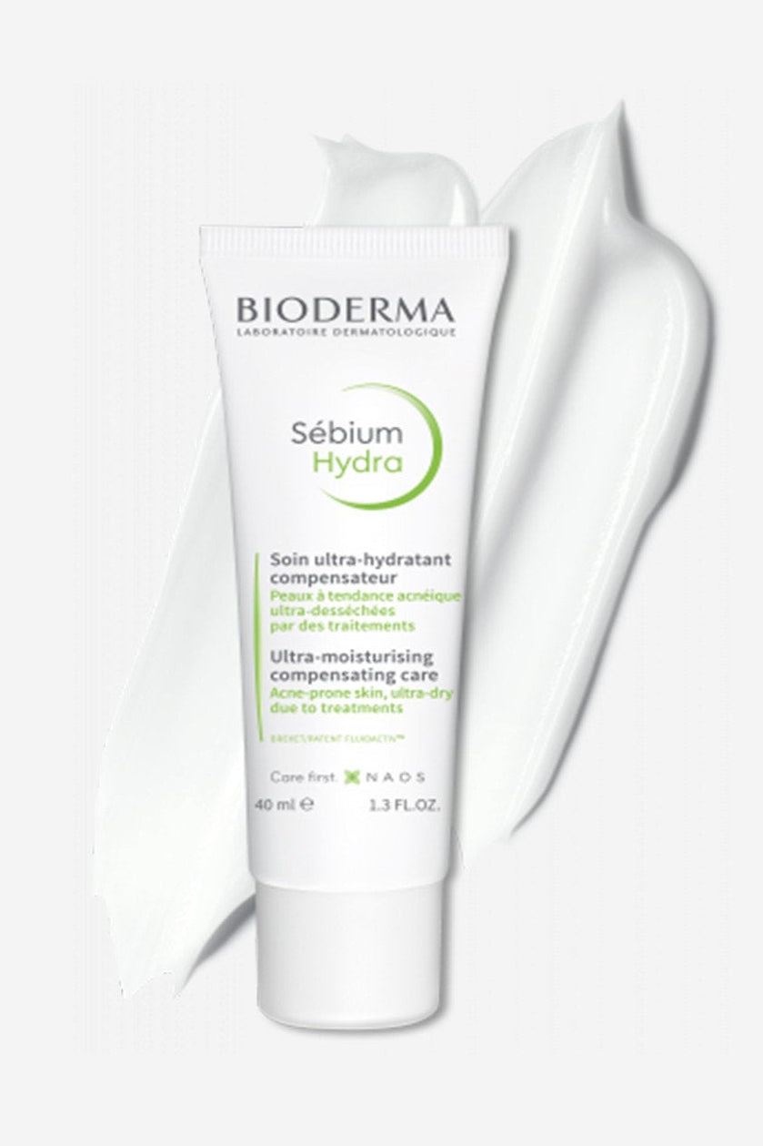 Bioderma Sébium Hydra skincare product on a white background