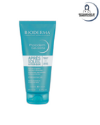 Bioderma after-sun gel-cream tube on a white background