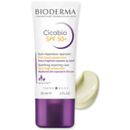Bioderma Cicabio SPF 50+ skincare tube on a white background