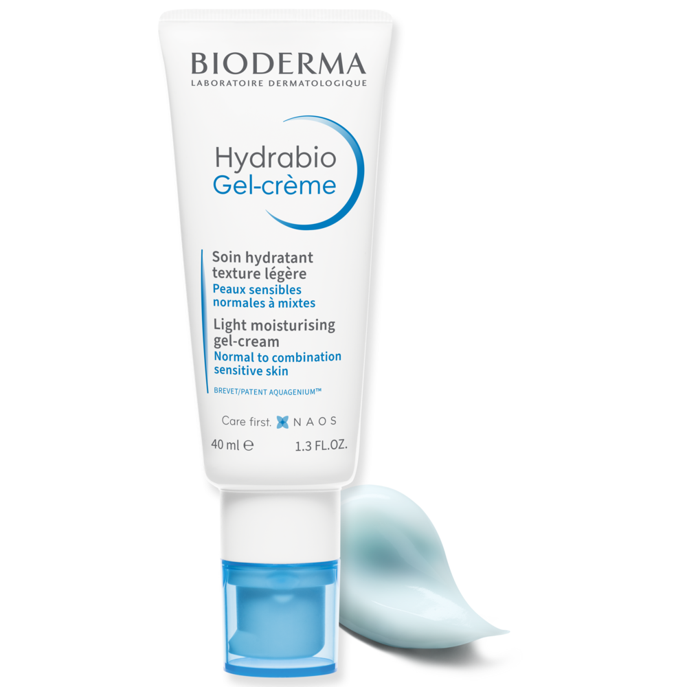 Bioderma Hydrabio Gel-Creme tube on a white background