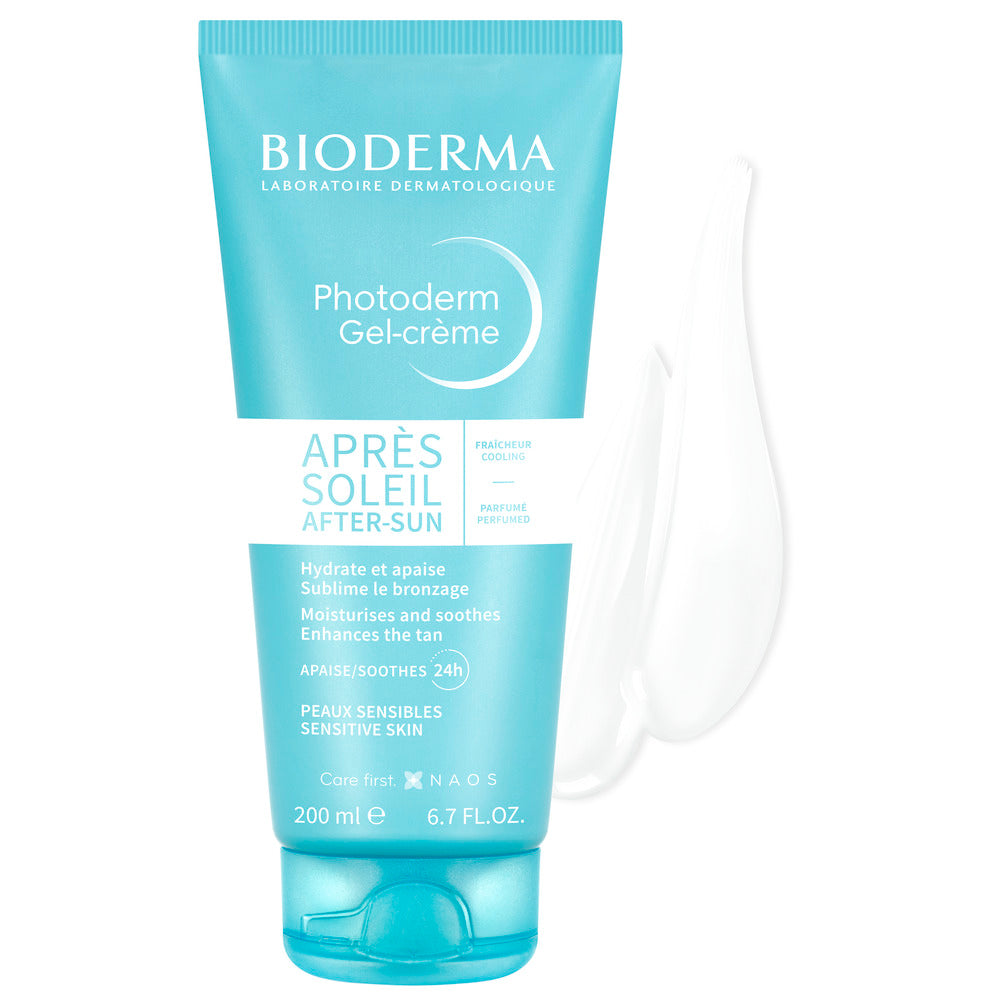 Bioderma Photoderm Gel-Creme after-sun product on a white background