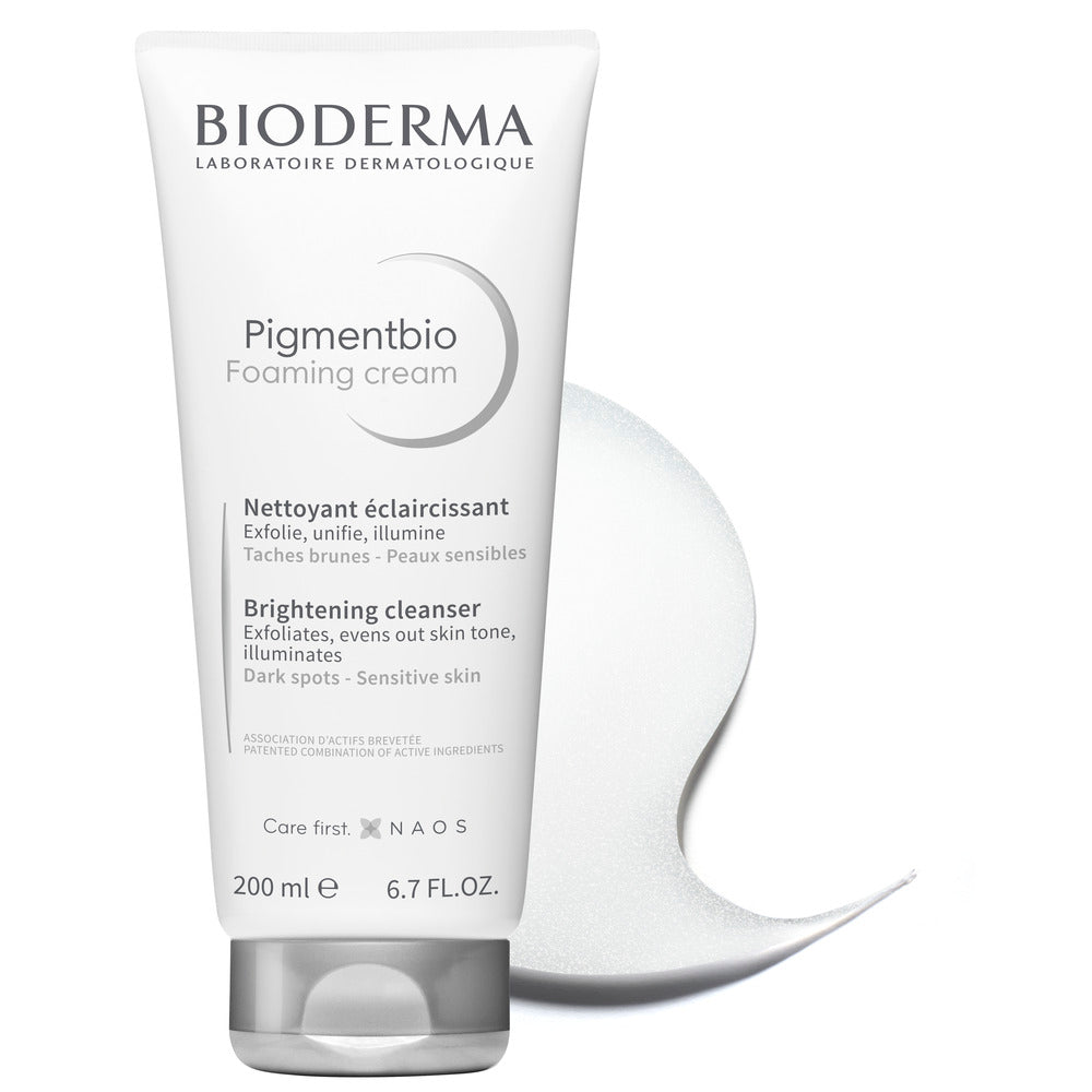 Bioderma Pigmentbio Foaming Cream tube on a white background