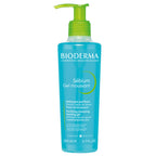 Bioderma Sebium foaming gel bottle on a white background