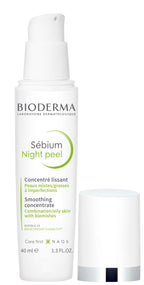 Bioderma Sébium Night Peel bottle on a white background