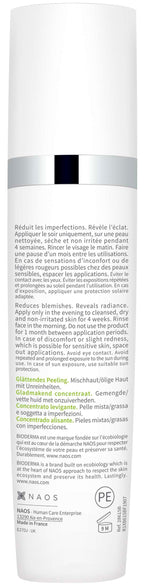 Skincare bottle with white label on a white background