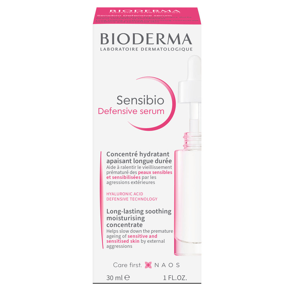 Bioderma Sensibio Defensive Serum packaging on a white background