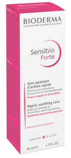 Bioderma Sensibio Forte skincare product packaging on a white background
