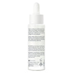 Skincare dropper bottle with text on a white background